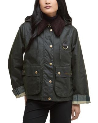 Barbour Reighton Wax Collar Hooded Jacket
