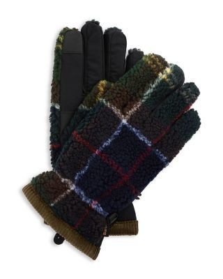Barbour Field Tartan Fleece Gloves