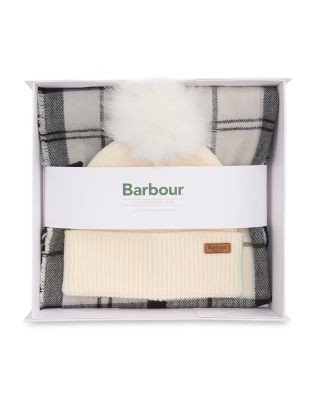 Barbour Dover Beanie & Hailes Scarf Boxed Gift Set