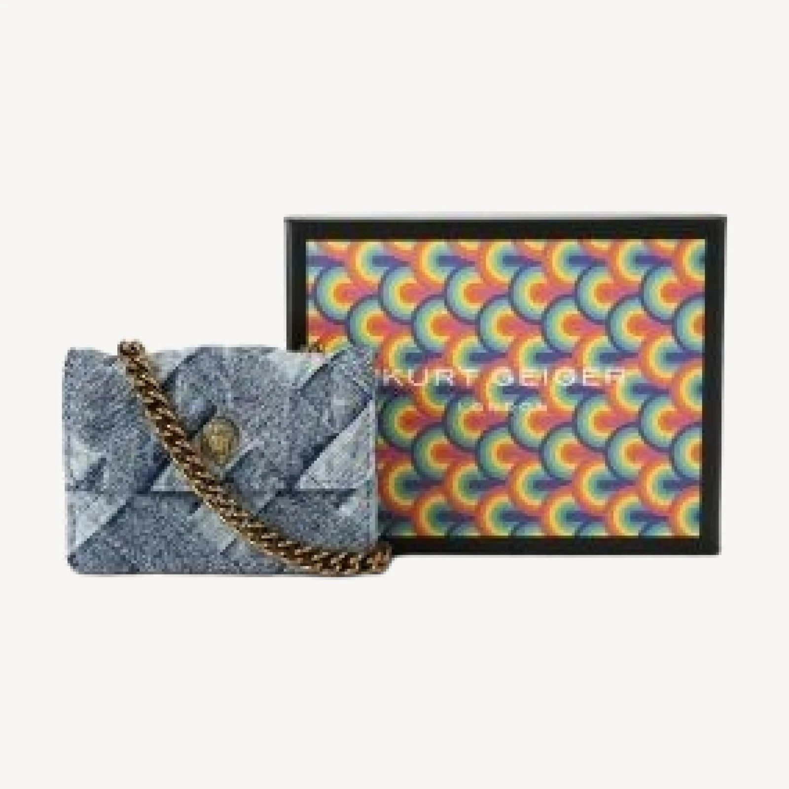 Kurt Geiger London Micro Kensington Denim Crossbody Bag