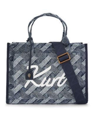 Kurt Geiger London Kurt Woven Denim Tote