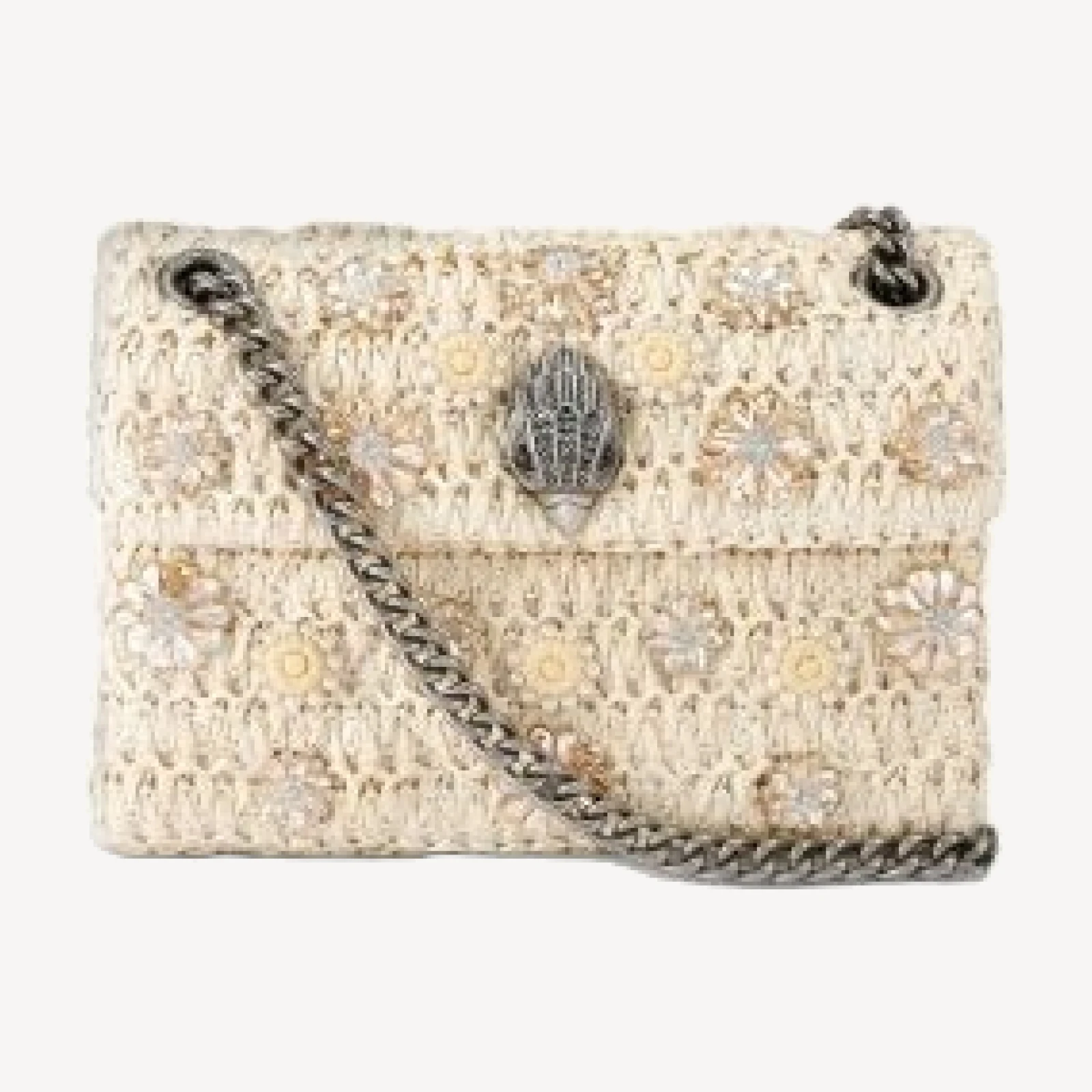 Kurt Geiger London Kensington Mini Raffia Effect Crossbody