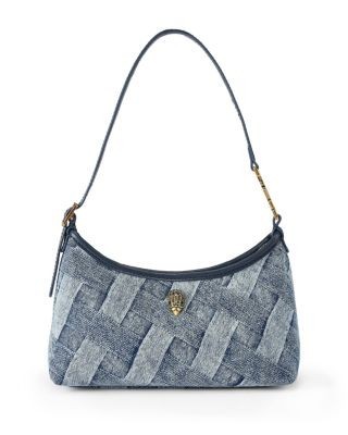 Kurt Geiger London Kurt Mini Woven Denim Shoulder Bag