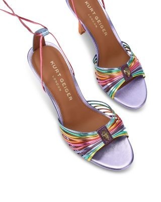 Kurt Geiger London Women's Multi Strap Ankle Tie Sandals