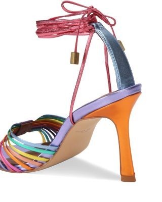 Kurt Geiger London Women's Multi Strap Ankle Tie Sandals
