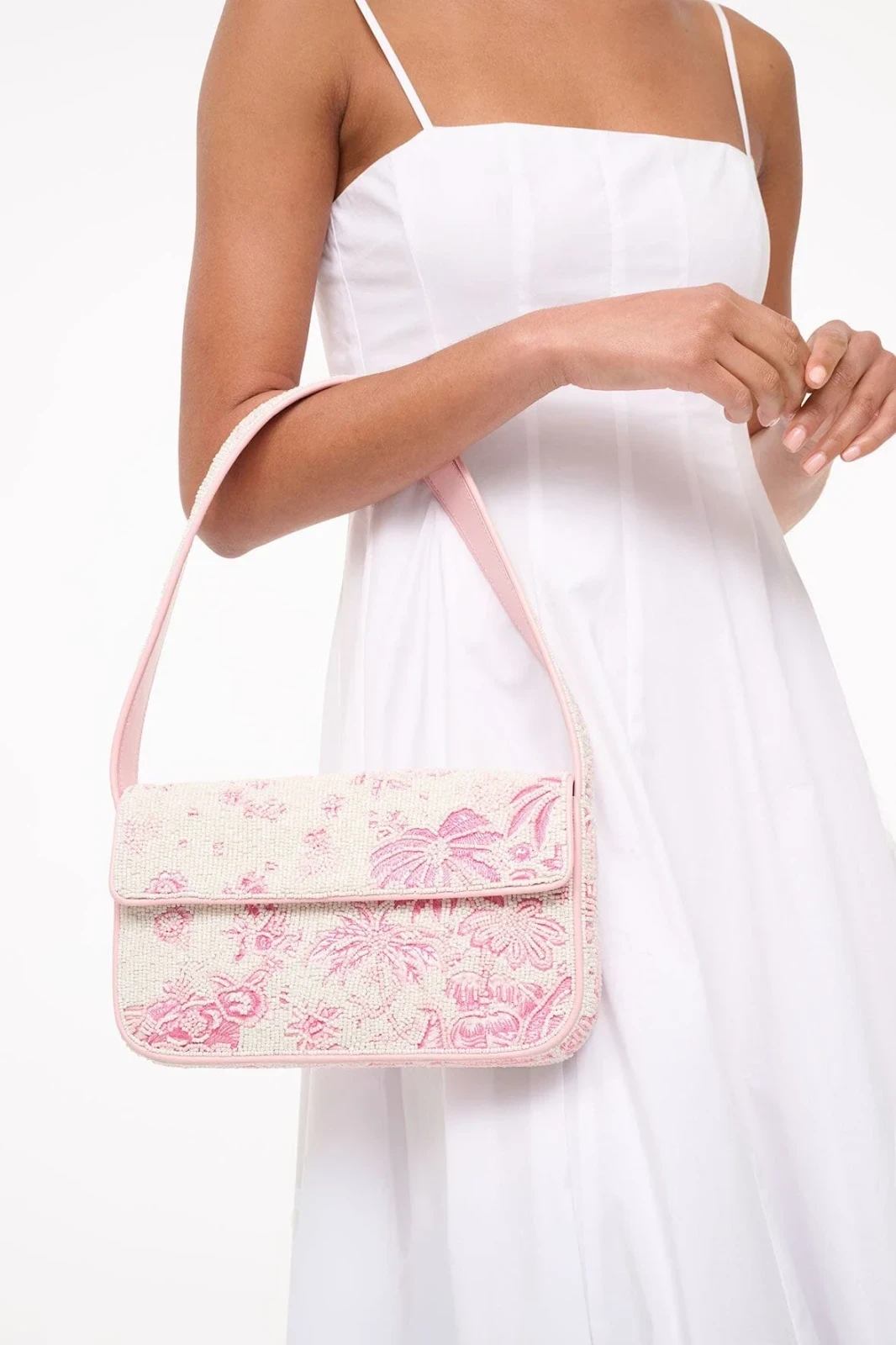 Tommy Beaded Bag | Ivory Cherry Blossom Toile, photo 3