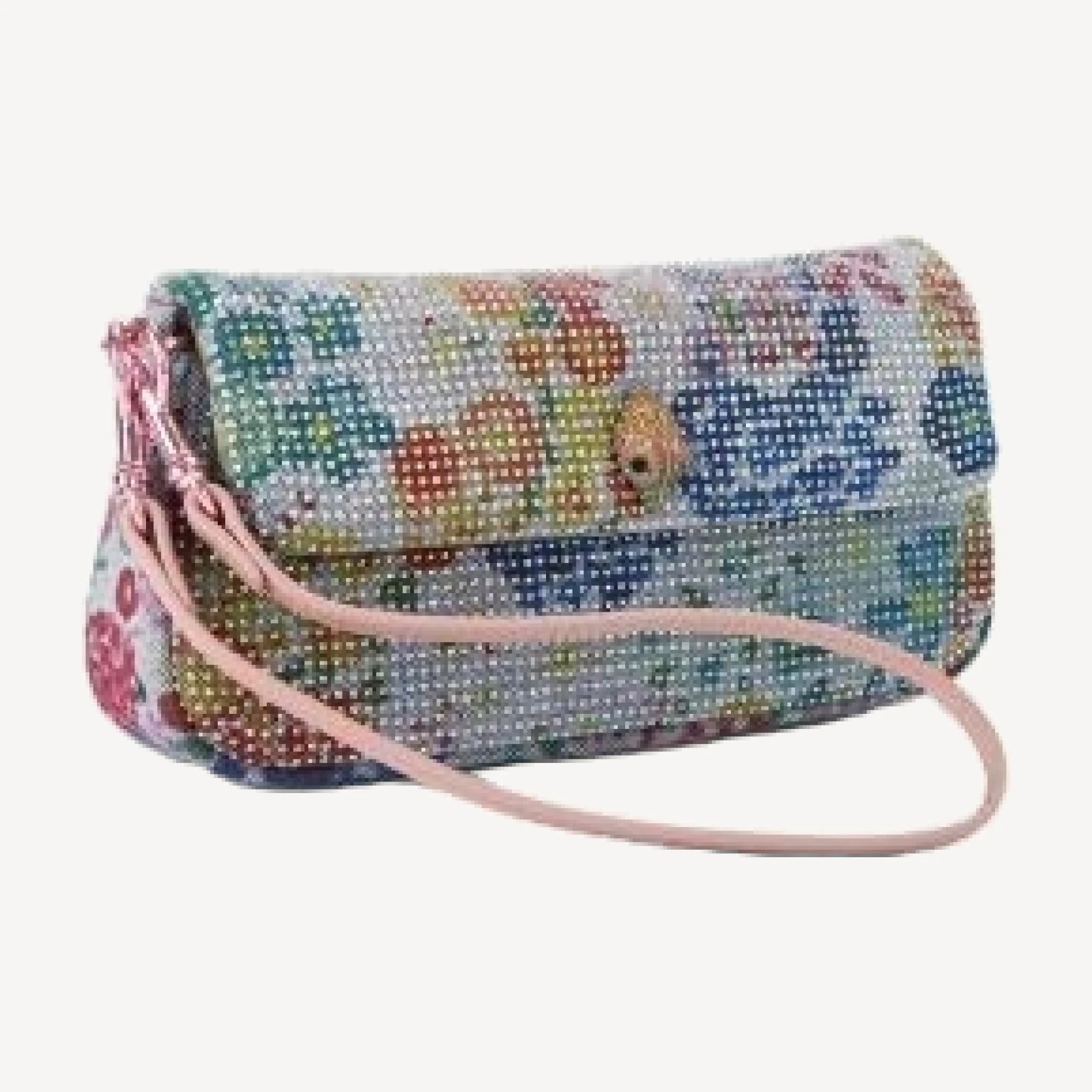 Kurt Geiger London Pickle Mini Crystal Floral Shoulder Bag