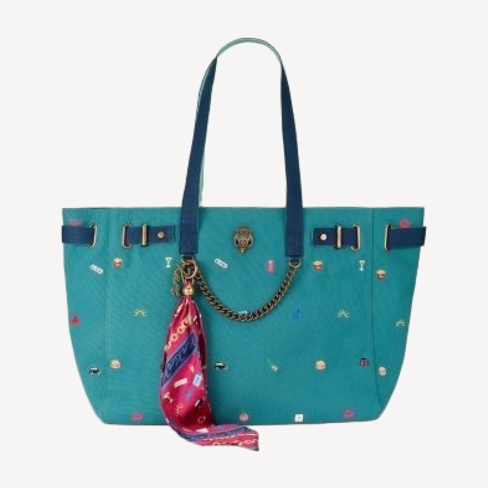 Kurt Geiger London Sloane Large Embroidered Shopper Tote Bag