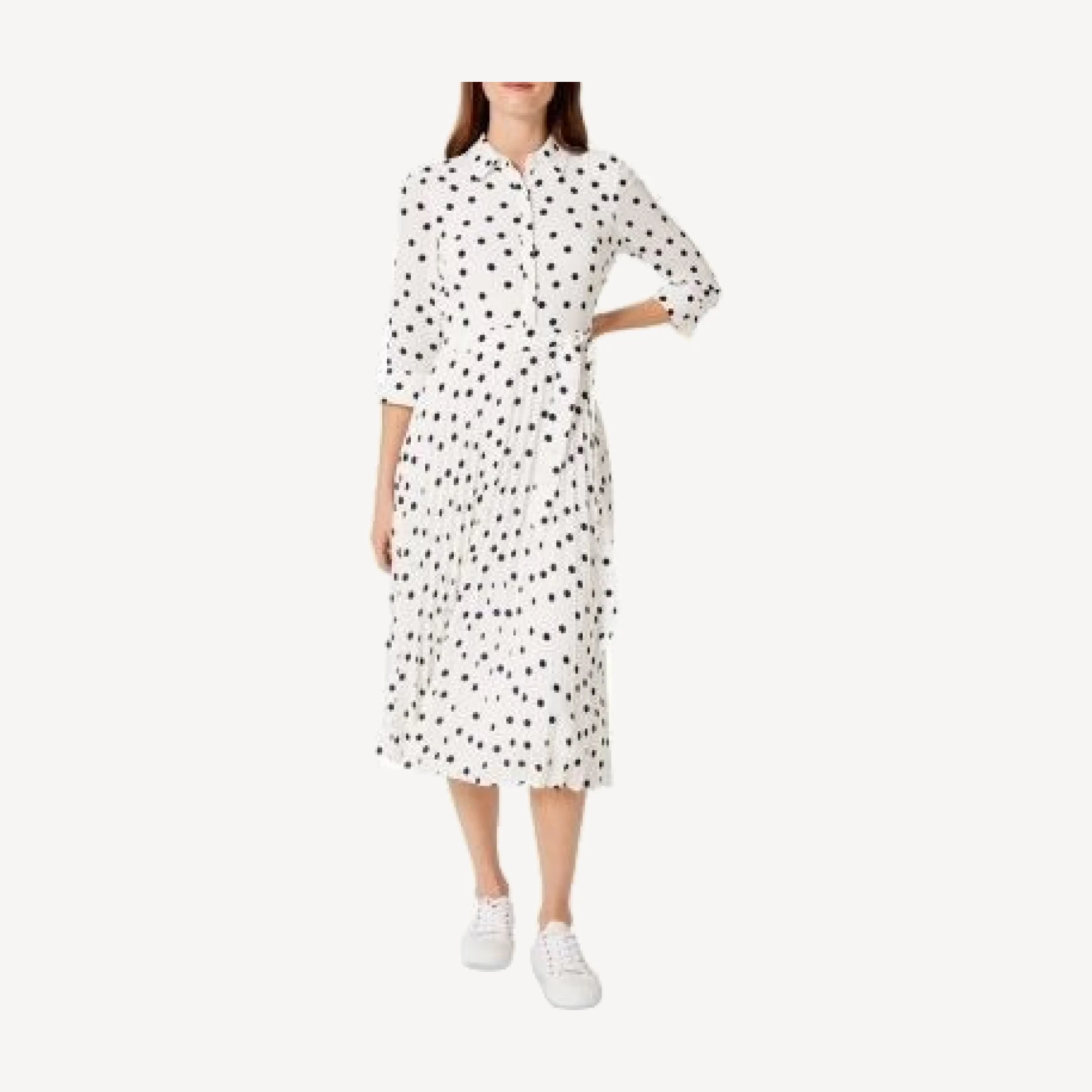 Hobbs London Leona Spot Print Midi Dress