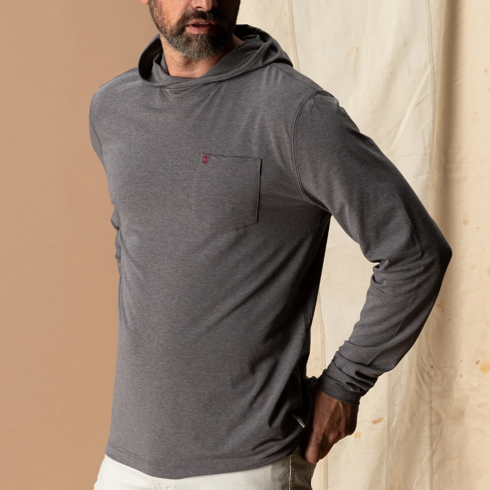 Windward Performance Hooded T-Shirt - Fossil Gray
