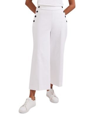 Hobbs London Simone Cropped Wide Leg Pants