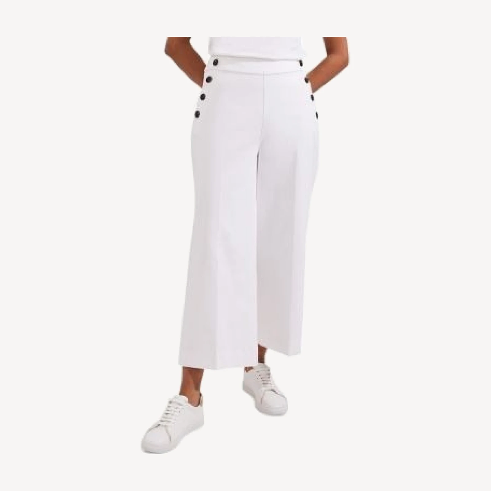 Hobbs London Simone Cropped Wide Leg Pants