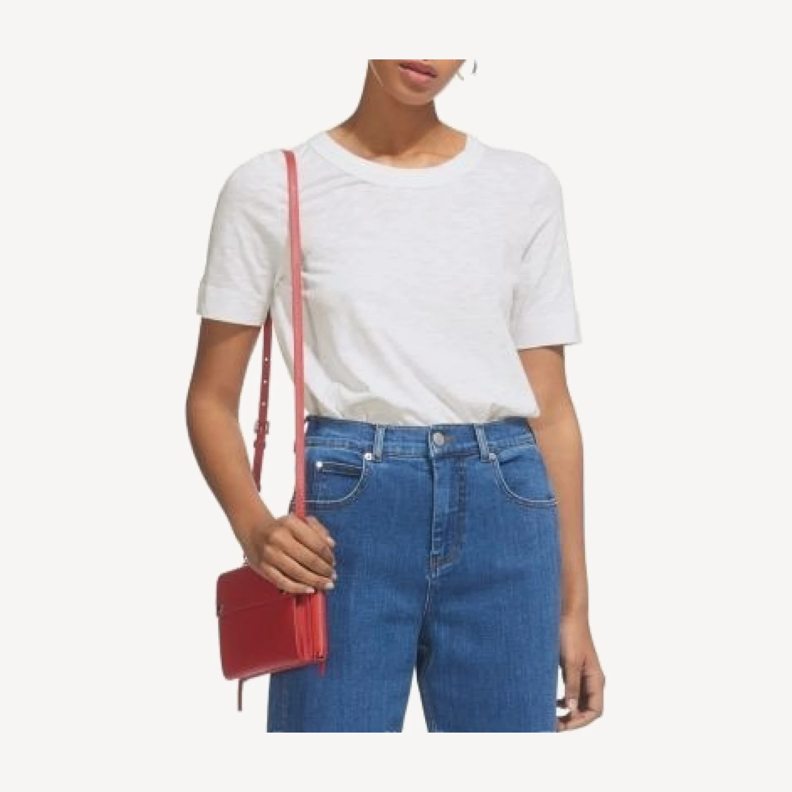 Whistles Rosa Double Trimmed Tee