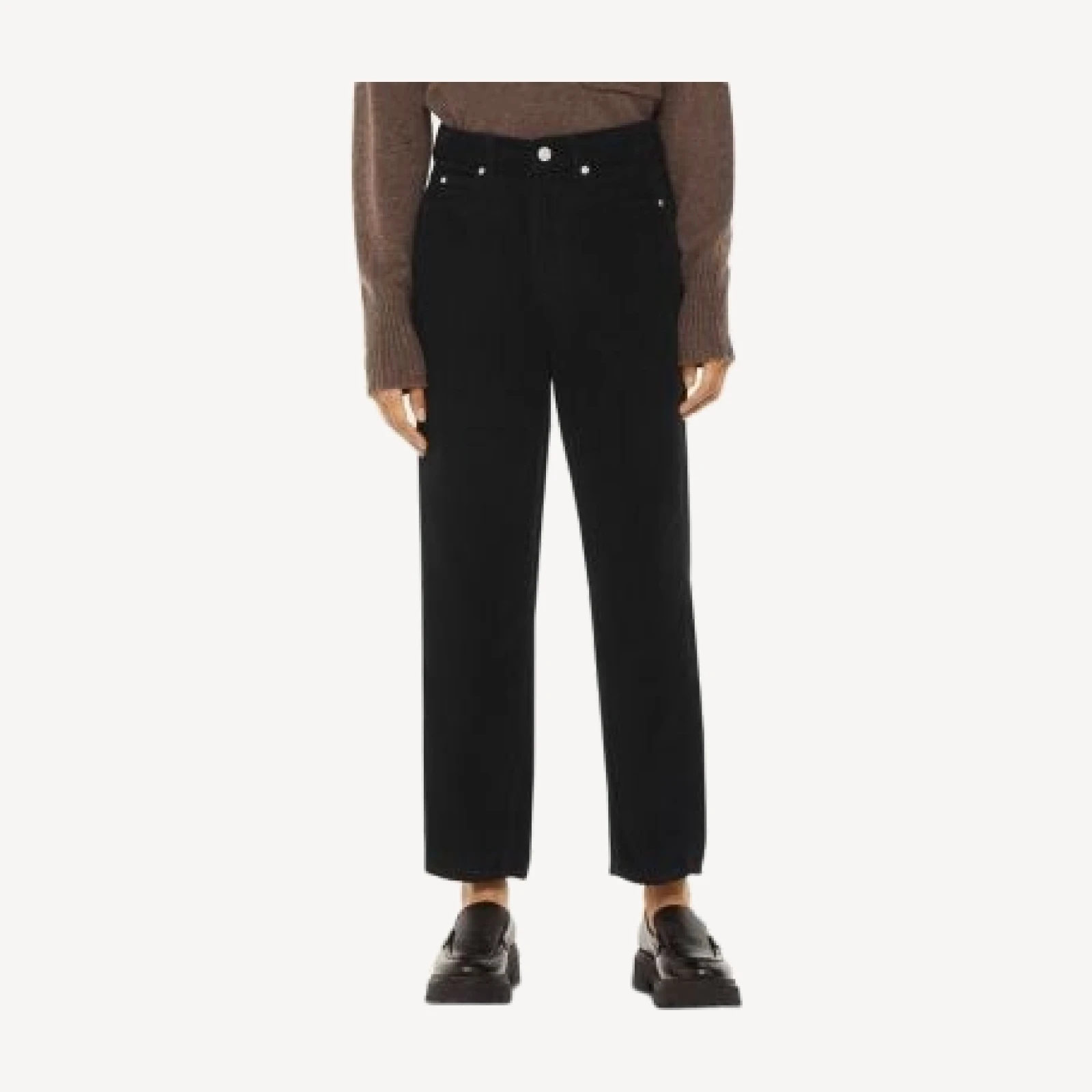 Whistles High-Rise Cropped Corduroy Pants