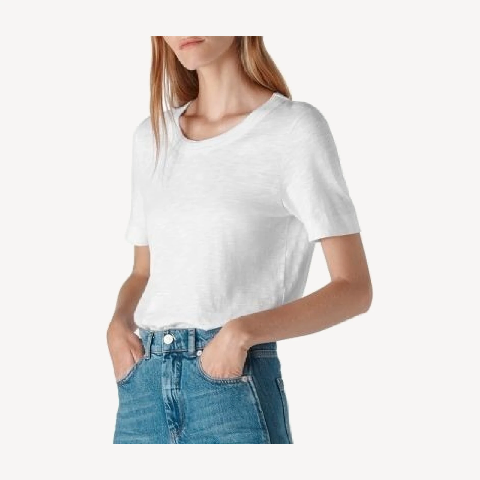 Whistles Rosa Double Trim Tee