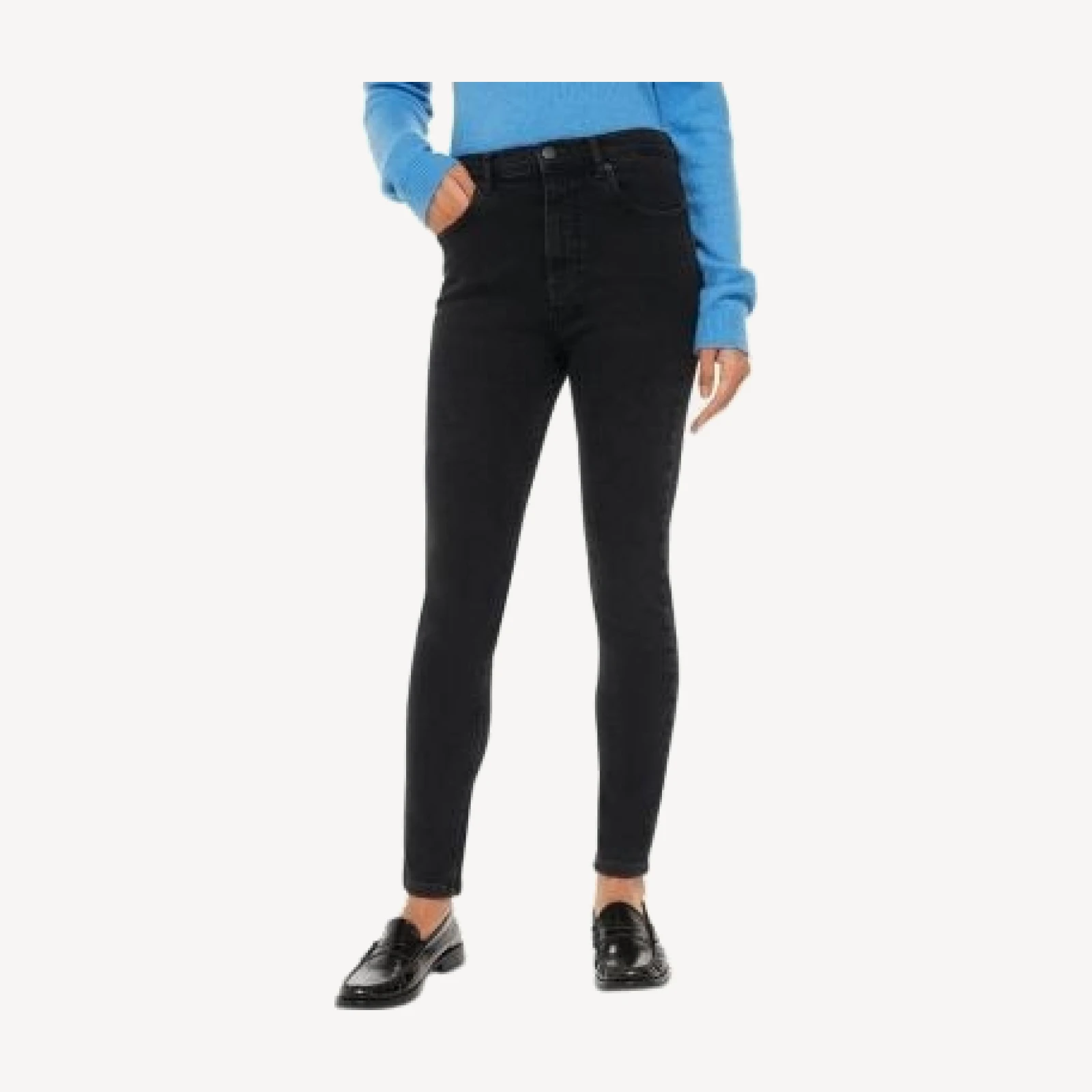 Whistles Stretch Sculpted Skinny Jeans in Black