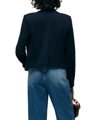 Whistles Collarless Jersey Jacket