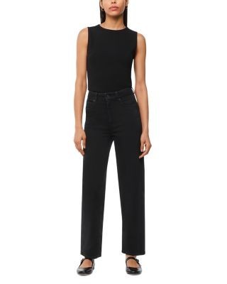 Whistles High Waist Barrel Jeans in Black