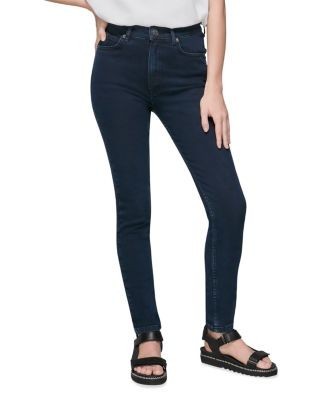 Whistles Sculptured Skinny Jeans in Dark Denim