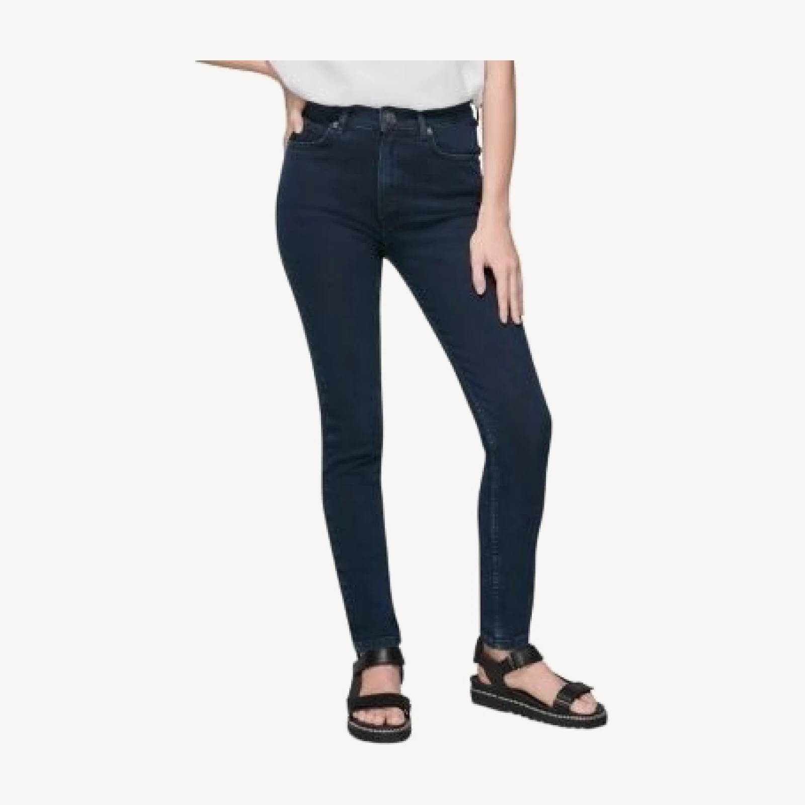 Whistles Sculptured Skinny Jeans in Dark Denim