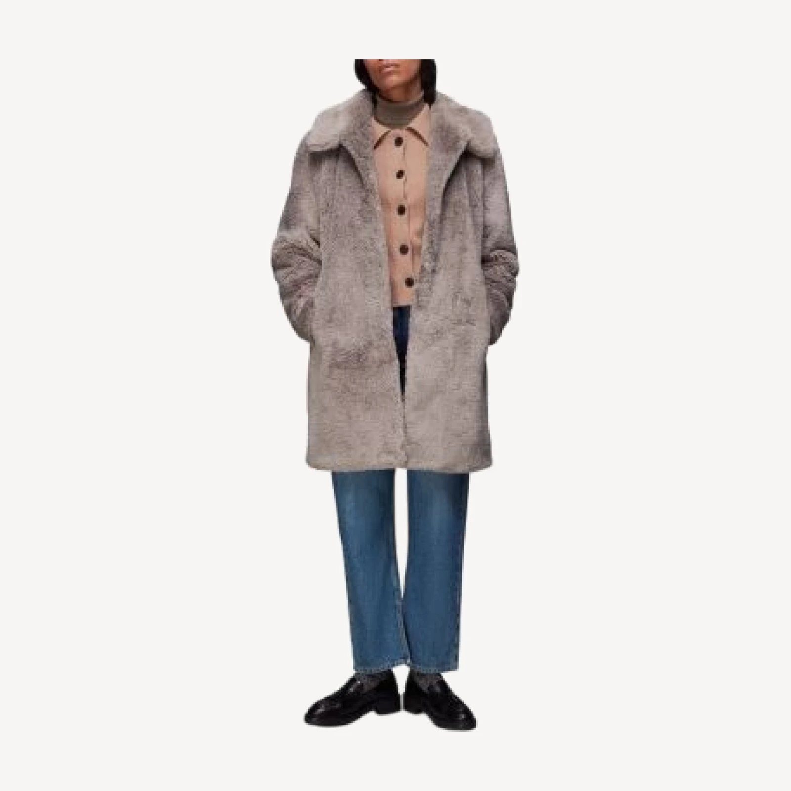 Whistles Imogen Faux Fur Coat