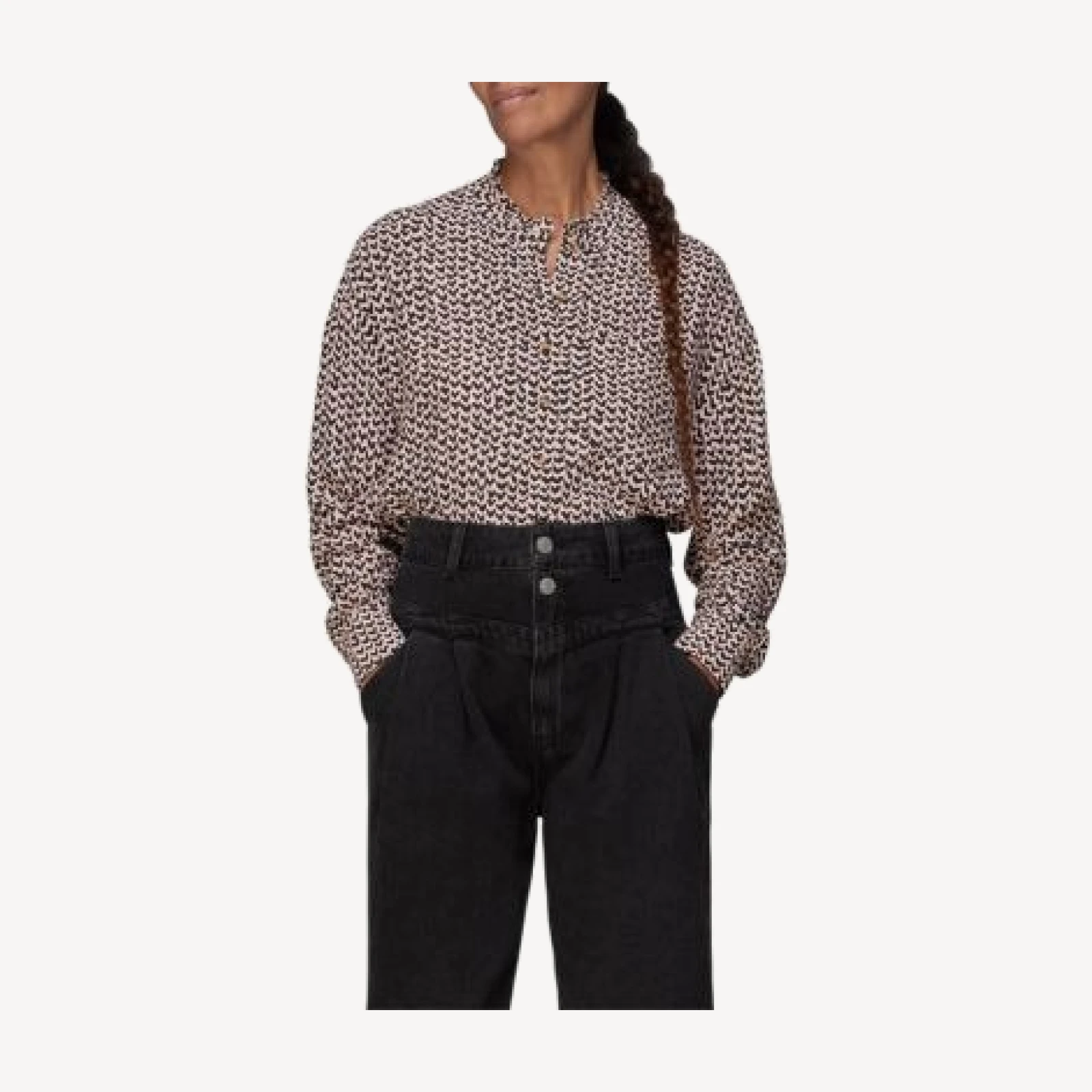 Whistles Abstract Heart Print Top