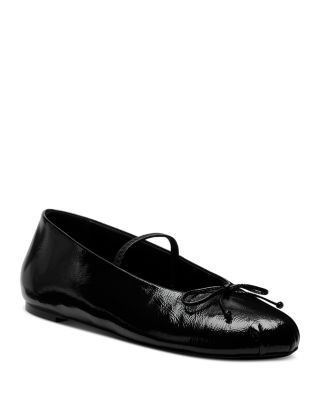 Stuart Weitzman Women's Prima Bow Ballet Flats