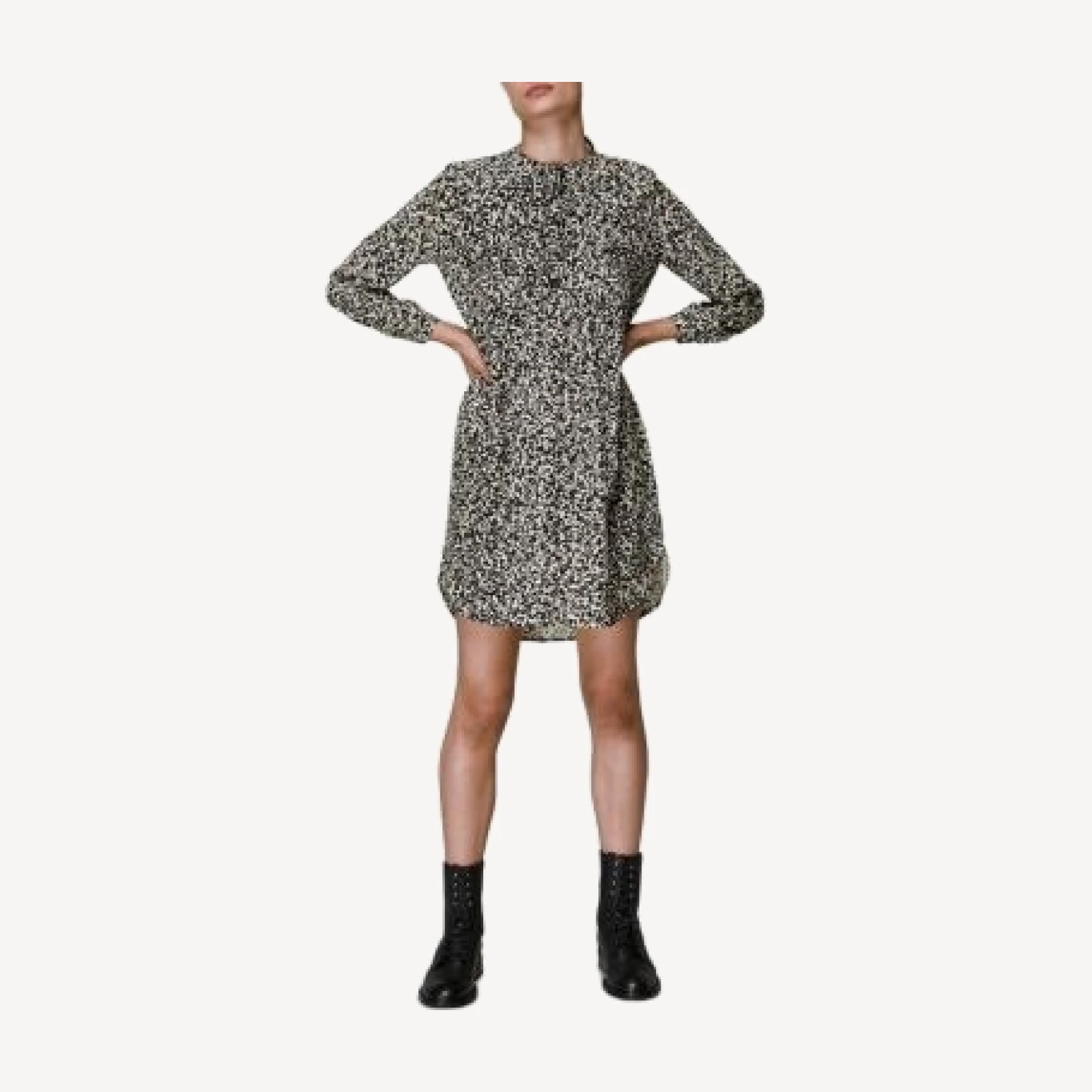 Whistles Abstract Print Mini Dress