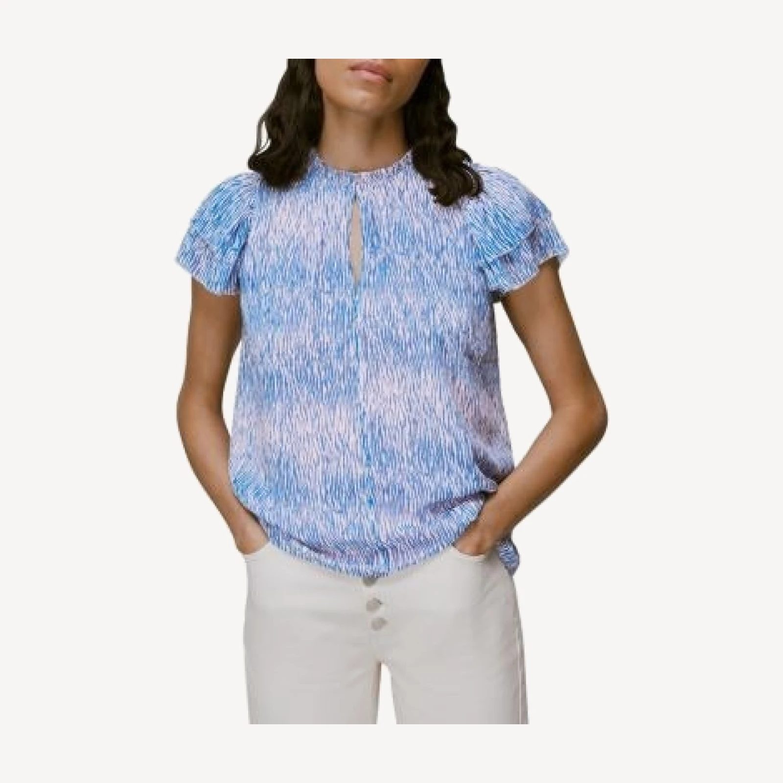 Whistles Woodland Animal Print Blouse