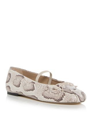 Stuart Weitzman Women's Prima Bow Ballet Mary Jane Flats