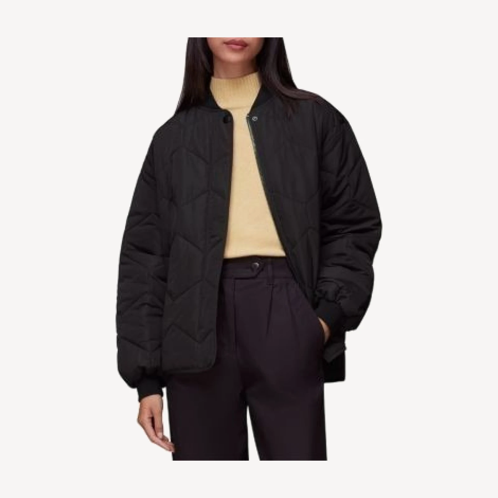 Whistles Ida Short Quilted Coat