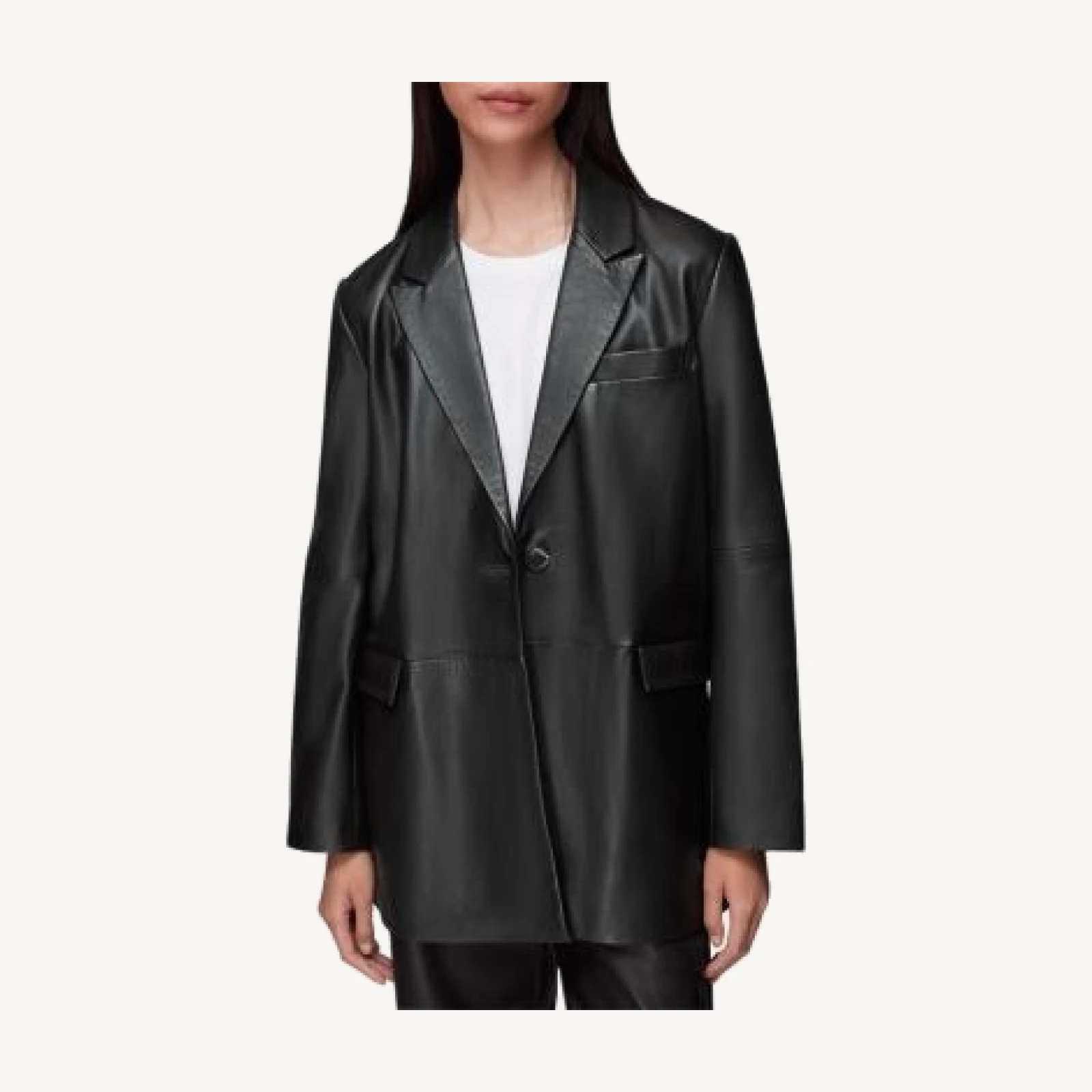 Whistles Stina Leather Blazer