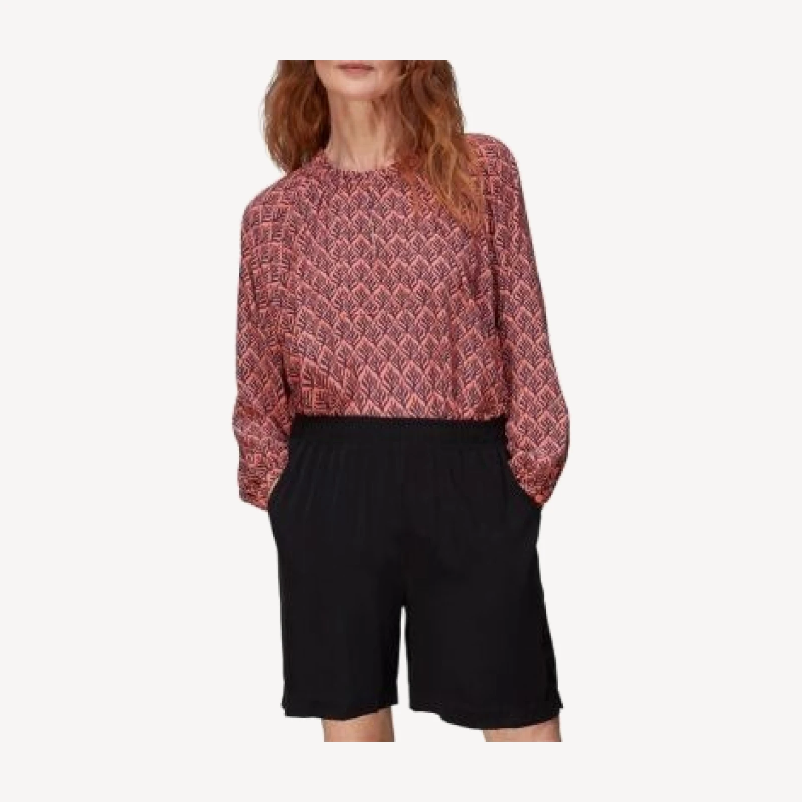 Whistles Sea Tree Print Blouse