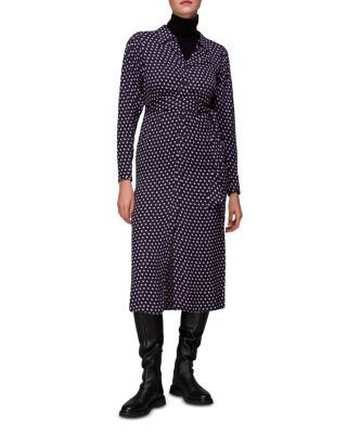Whistles Dotted Spot Print Shirt Dress