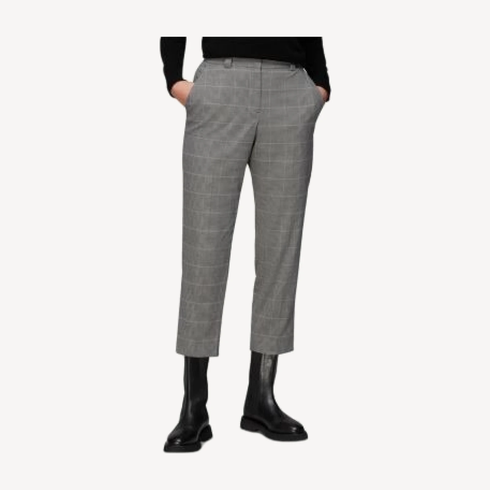 Whistles Lucie Check Cigarette Pants