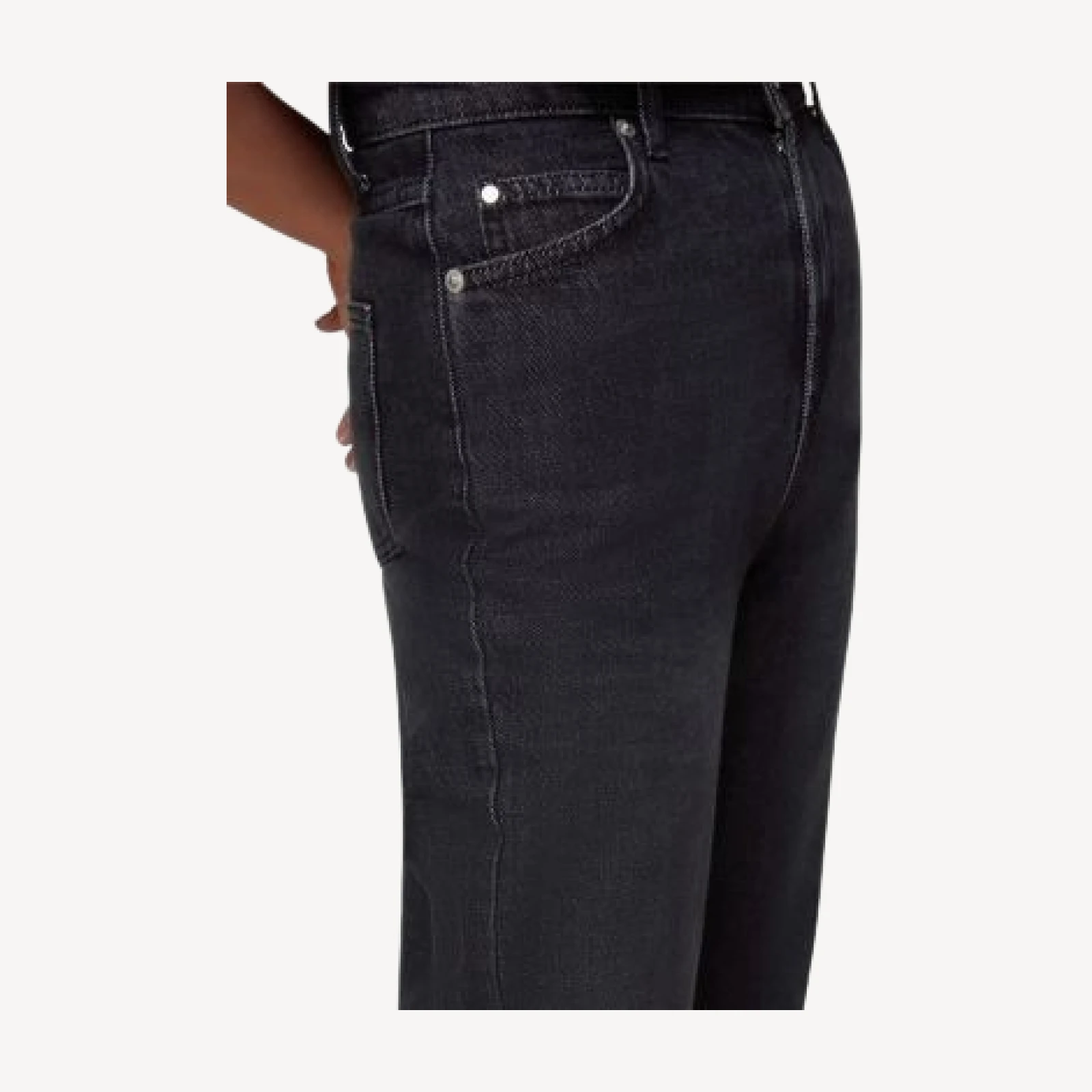 Whistles Authentic Mom Jeans in Black