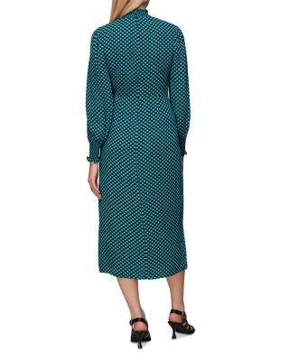 Whistles Suncheck Print Midi Dress