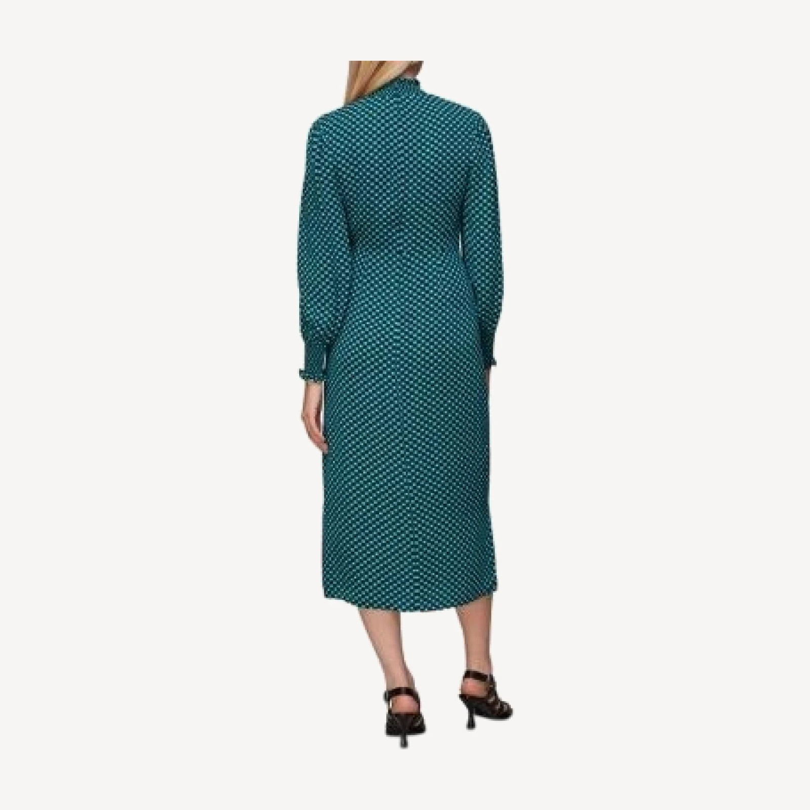 Whistles Suncheck Print Midi Dress