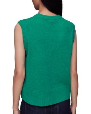 Whistles Kira Crewneck Knit Tank Top