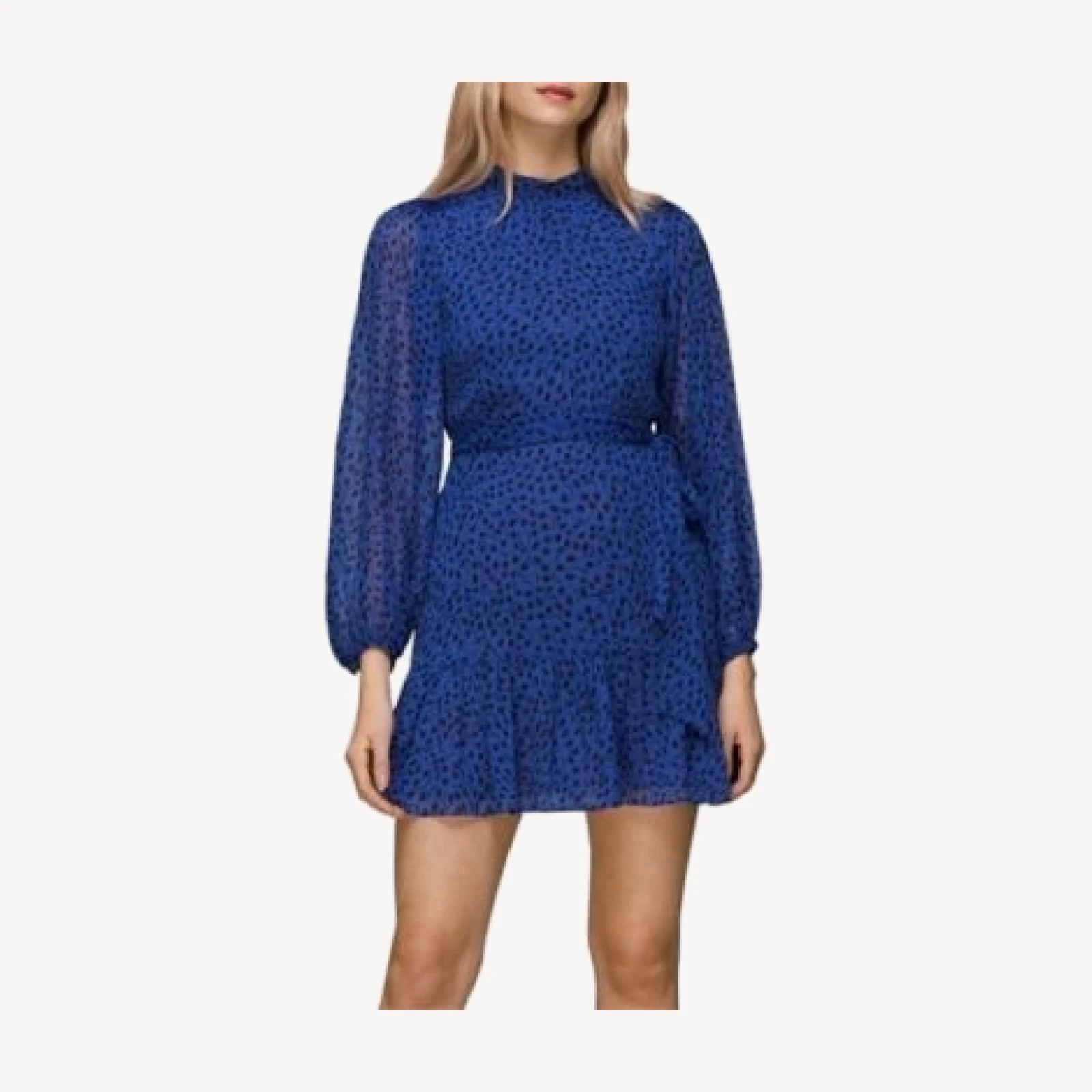 Whistles Warped Star Print Dobby Dress
