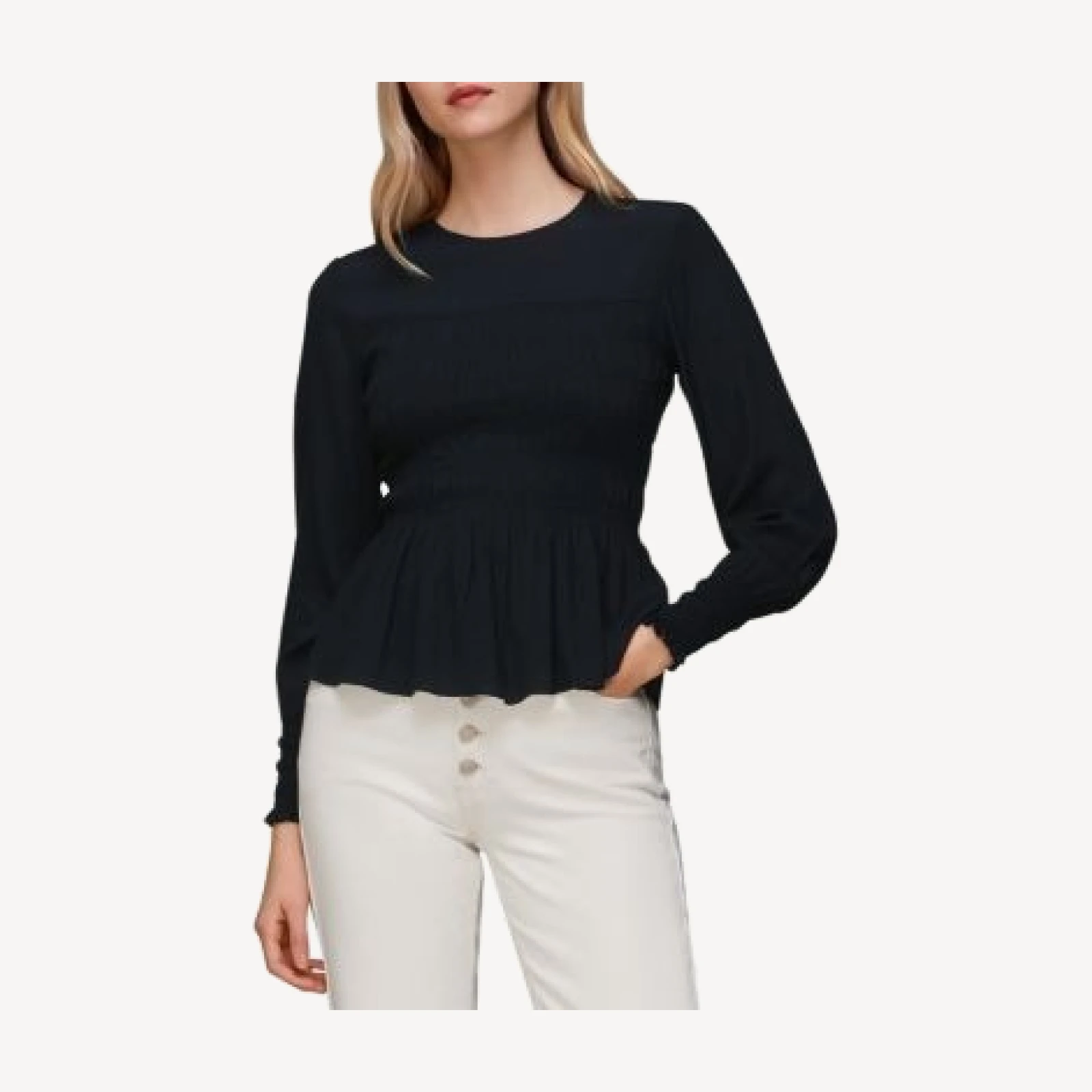 Whistles Rosanna Smocked Top