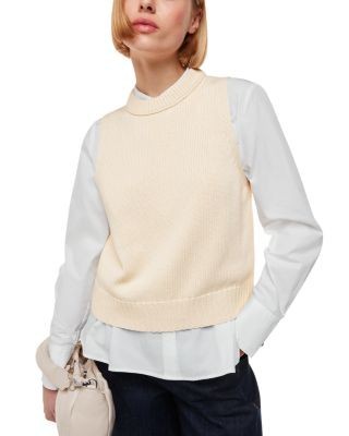 Whistles Rib Detail Sweater Vest