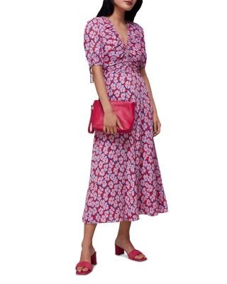 Whistles Farfalle Flower Midi Dress