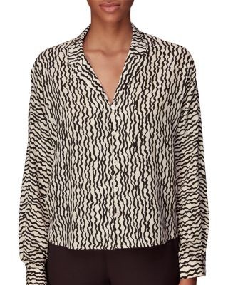 Whistles Wiggle Print Silk Shirt