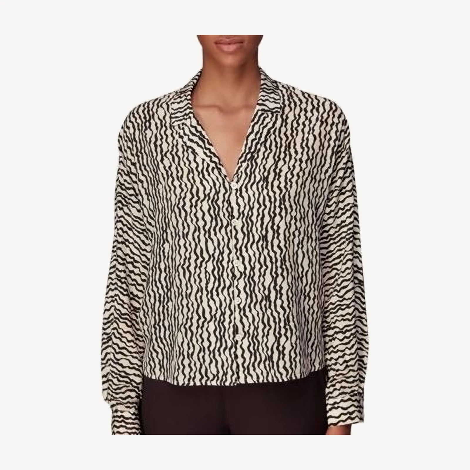 Whistles Wiggle Print Silk Shirt