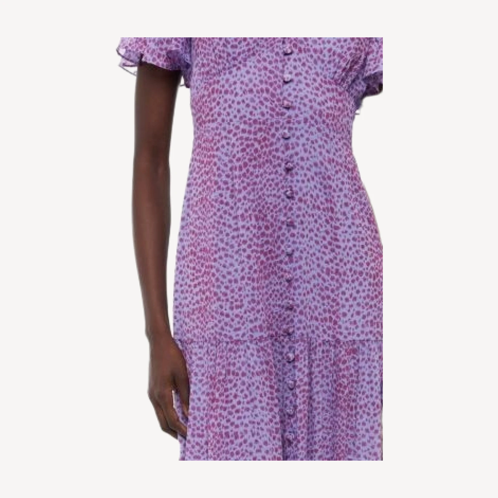 Whistles Sketched Cheetah Dobby Dress