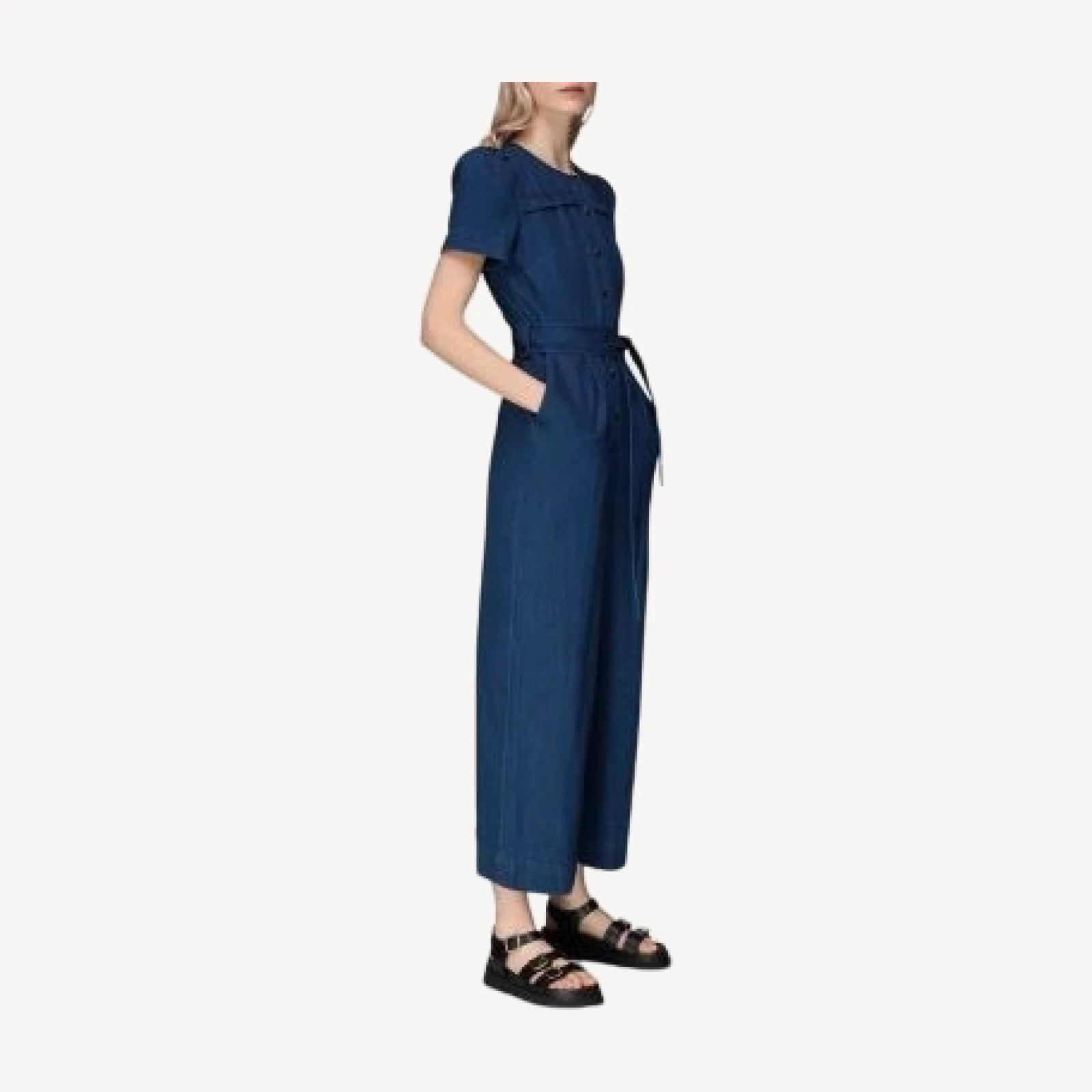 Whistles Alana Denim Jumpsuit