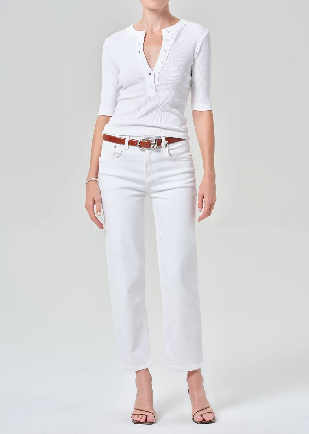 Petite Palma Straight in Soft White