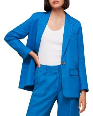 Whistles Lucy Linen Blazer