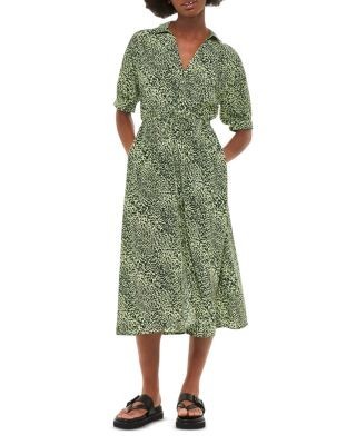Whistles Diagonal Leopard Print Dress